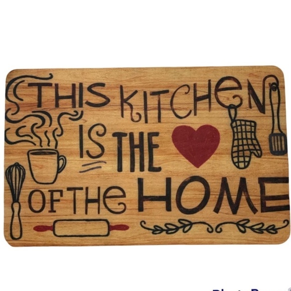 Photoprema Kitchen Accent Mat This Kitchen Is The Heart of The Home 17 X 28 in - Picture 1 of 16